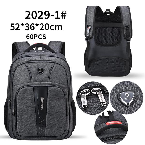 Male Polyester Nylon Travel Backpack Waterproof 20 Inch Laptop Bag Men