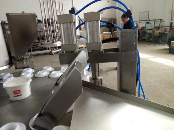 1200*1040*1800 Rotary Gelato Ice Cream Cup Filling Sealing Machine for Food Shop Sale