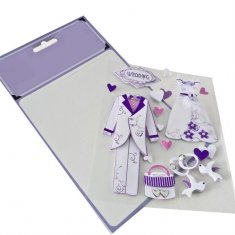 Custom Violet kids birthday / christmas Laminated Card Printing Service for Children Gift