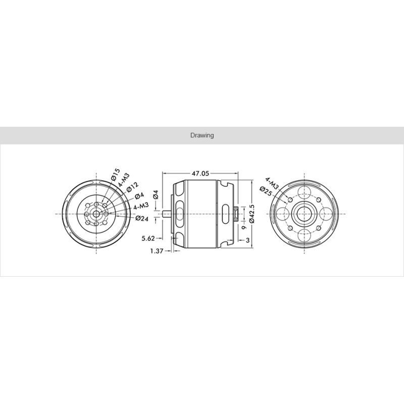 Factory Outlet T-motor U5 KV400 UAV Skateboard Big Motor For Three Wheel Motorcycle Scooter High Speed Motors