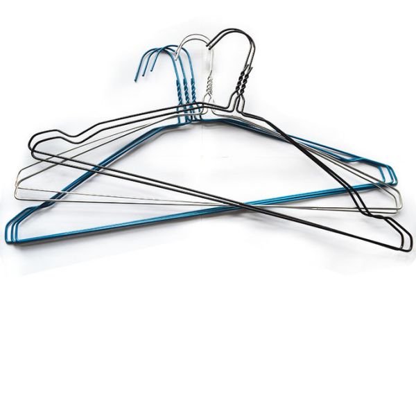Sturdy And Durable Steel Coat Hangers Made From Galvanized Wire Offering Strong Support For Garment Display And Storage