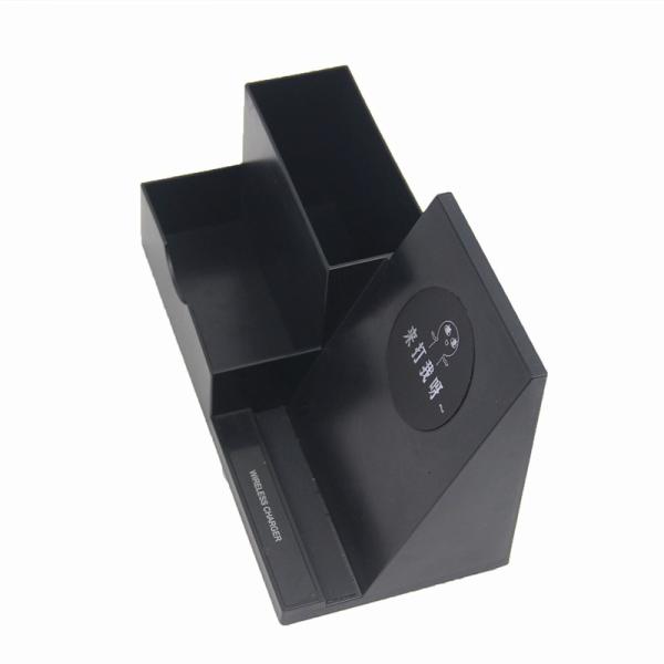 ABS Material Leather Pen Holder Custom Logo Ultraportable Nontoxic With LED Lights