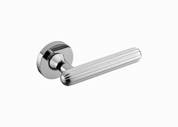 Personalized Black Gold Brass Lever Lock Door Handles , Bathroom Door Locks And Handles