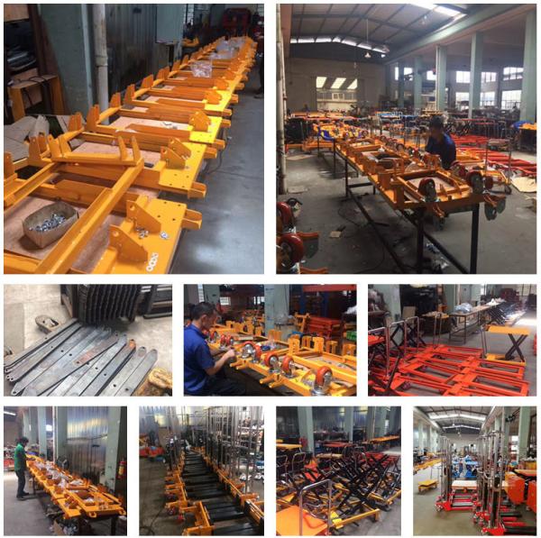 1.5T  Manganese Steel Electric Scissor Pallet Truck Industrial Material Handling Equipment