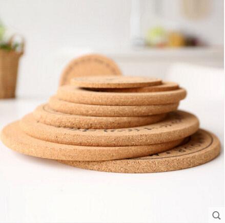Eco Table Placemat Decor Cork Coaster with silkscreen printed logo