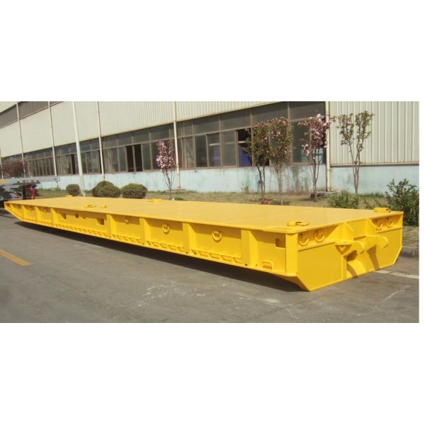 40FT 100 toneladas Fgn Mafi remolque remolque para mercancías y materiales estáticos pesados en la industria del transporte marítimo