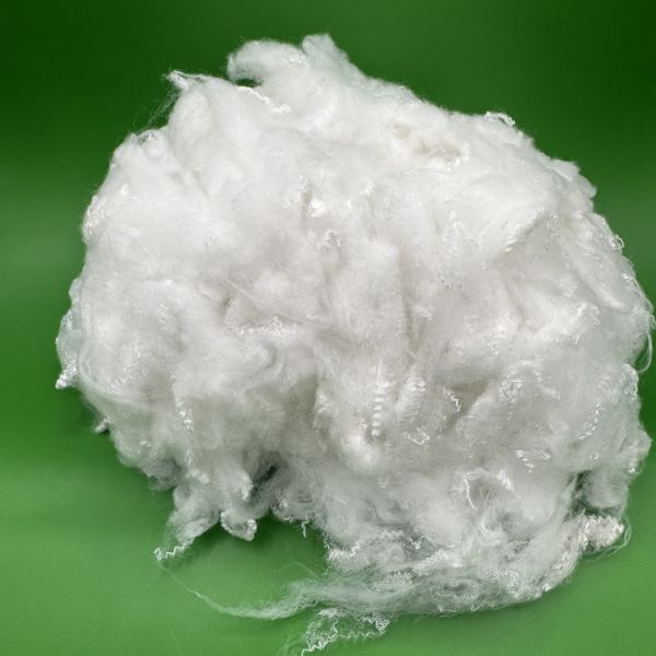 Recycled White Polyester Staple Fiber 1.5D 51mm High Tenacity Good Evenness Ideal for Spinning Textile Yarn Raw Material