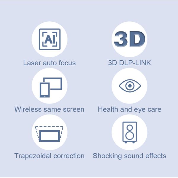 New SKY 118 3D Smart Android Proyector Hologram Mobile Projectors DLP WIFI Small Pocket LED 4k Projector