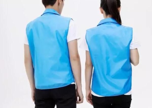 Cheap custom unisex advertising volunteer vest Waistcoat print customized LOGO whole sale promotional logo