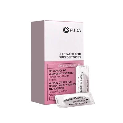 PH Balanced Vaginal Lactic Acid Suppositories Inhibits Pathogenic Bacteria Custom