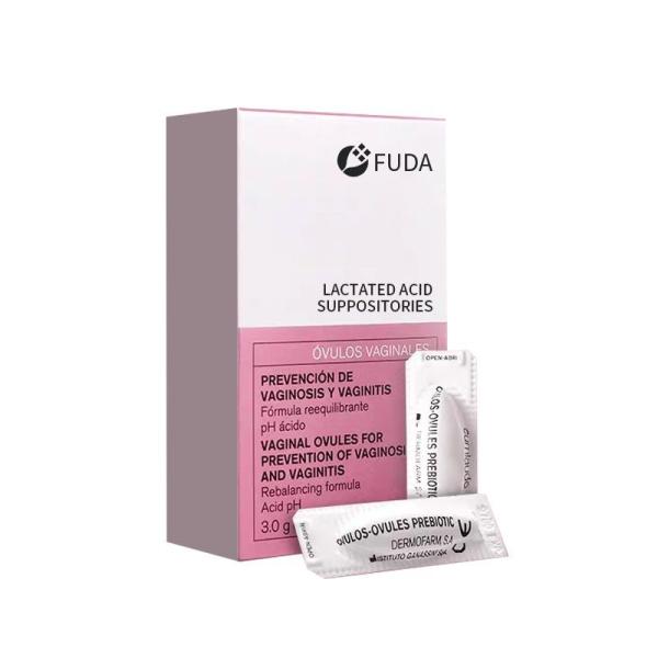 PH Balanced Vaginal Lactic Acid Suppositories Inhibits Pathogenic Bacteria Custom