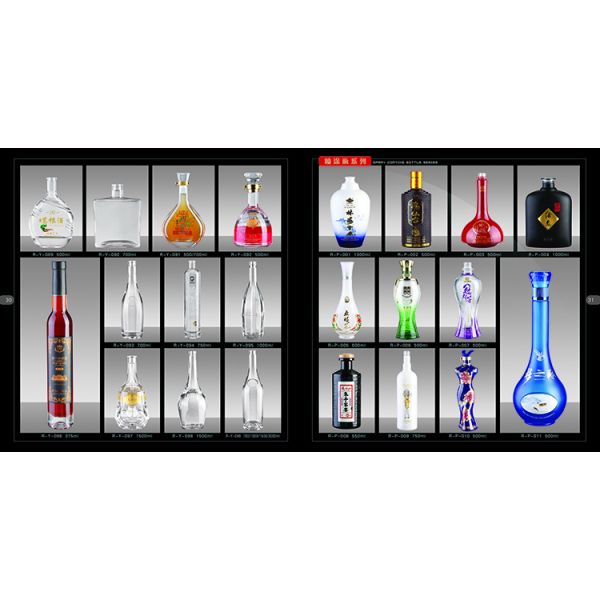 Super Flint 500ml 700ml 750ml Brandy Liquor Glass Wine Bottles with and Fashion Design