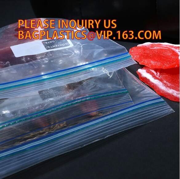 Large k Resealable Zipper Jumbo size Plastic Storage poly Bags with white block to label, Double tracking k