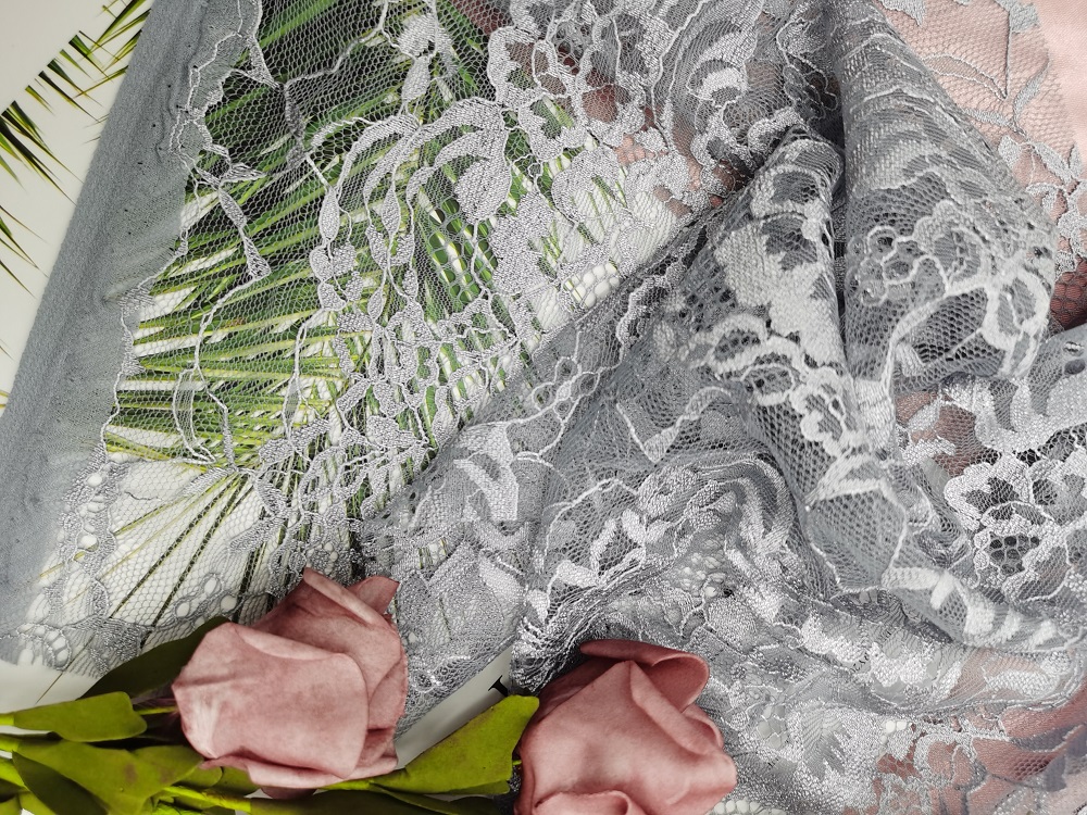 Ткань 100% шнурка 3D нейлона мягкая флористическая