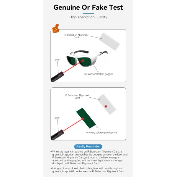 Laser Safety Glasses Laser Saftey Glasses Laser Protection Safeti Glasse 200-450nm 560-2000nm 1320nm 1610nm Co2 Laser Pointer Laser Safety Glasses Ipl Laser Glasses Laser Protection Goggles glasses