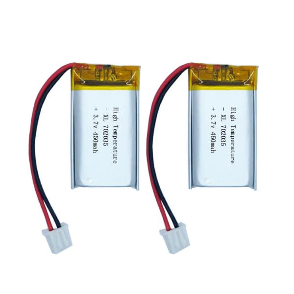 XL 702035 450mAh High Temperature Solid State Lithium Polymer Rechargeable Batteries 3.7v 500 Cycles
