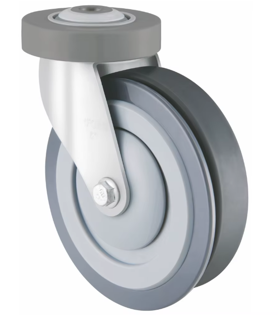 5 Inch Thermoplastic Rubber Wheel, Smooth & Floor‑Friendly shopping trolley walkway caster