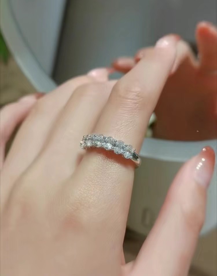 Овальные вечные лабораторные бриллиантовые кольца для свадебного подарка