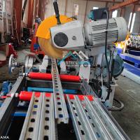 Heavy Duty Gear Box Transmission Solar Rack Unistruct C Channel Roll Forming Machine