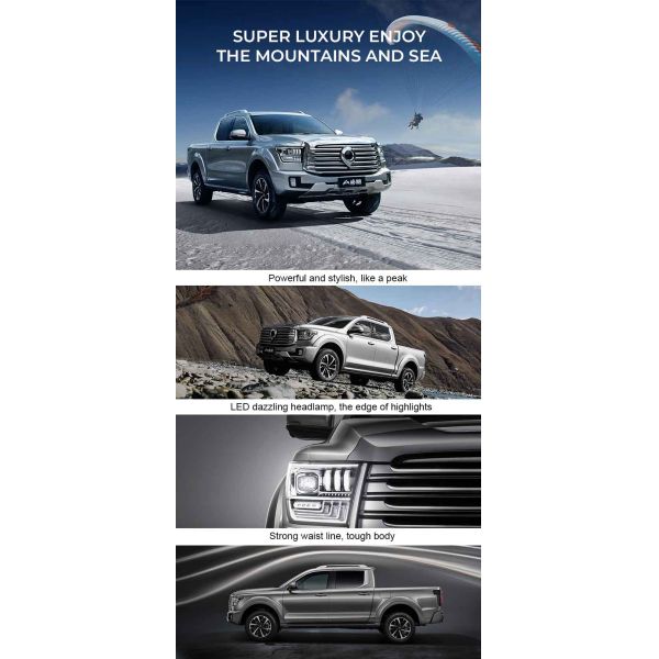 GWM Shanhaipao Pickup Truck 500 N.M Torqure 48V Light Hybrid Gasoline Diesel Oil