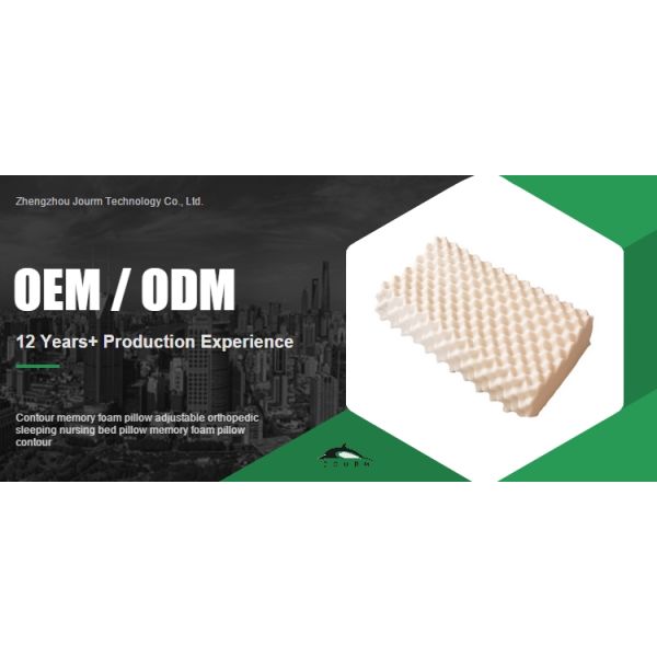 Anti-Static Contour Memory Foam Pillow for Adjustable Orthopedic Sleeping and Nursing