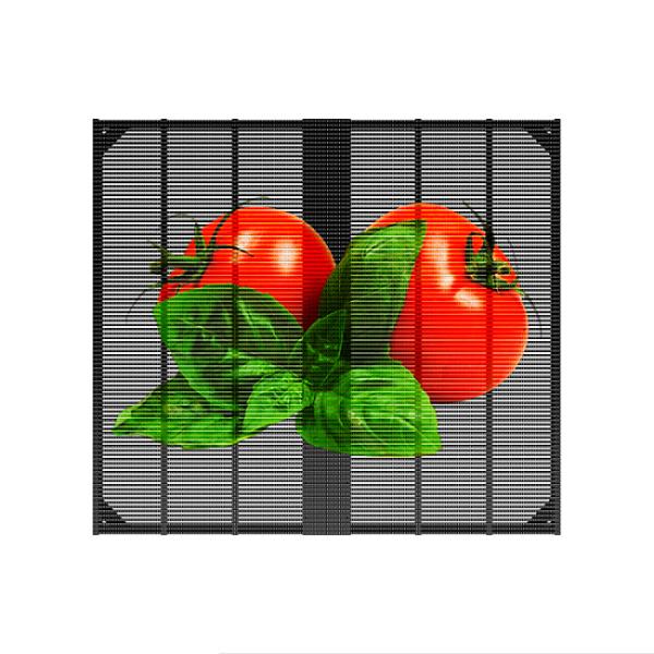 P3.9/7.8 de alta calidad para interiores con pantalla de parrilla LED pantalla de pantalla de ventana a todo color vidrio para centro comercial de publicidad
