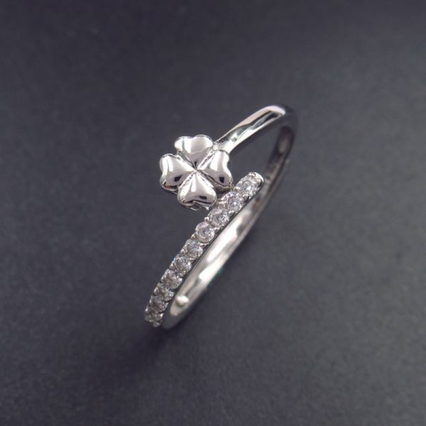 Персонализированный Зирконя серебра ювелирных изделий кубический звенит корейский стиль с двойной формой сердца