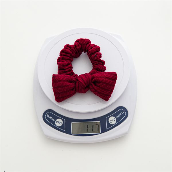 PP cotton colorful filled bow baby girl hair bands scrunchie wool headwear Women's elastic headband accessories