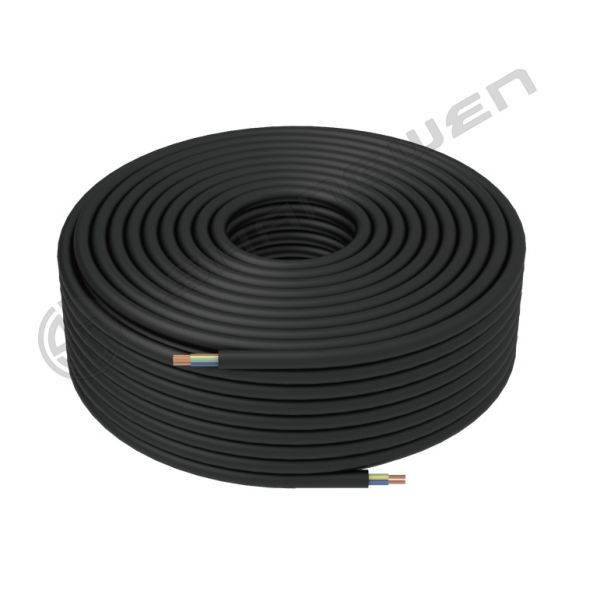 3*1.5mm²  H07RN-F 450/750V  CCC VDE 3 Core Sheathed Wire Bare Copper Sheath Flexible Rubber Cable Power Cable Black Rubber Cable