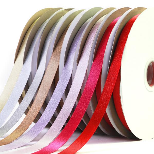 Selling Silver Metallic 100% Polyester Satin Ribbon with 7 Days Sample Order Lead Time
