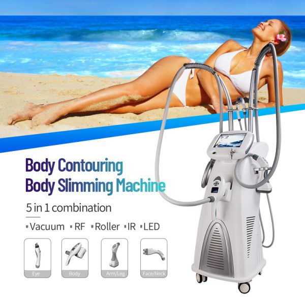 70kpa Pressure Vacuum Cavitation Vela Shape Machine For Body And Face Treatment