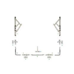 RAL 450pa 75/150 Aluminum Vertical Sliding Window