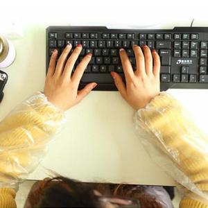 Compostable Biodegradable Personal Protective Disposable Long Sleeve Arm Sleeves Protect Covers Oversleeves Protectors