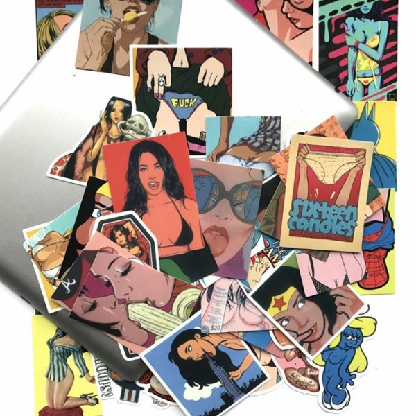 Custom Decal Luggage PVC Sticker Printing , Static Cling Sticker Transparentno Vinyl Sheets