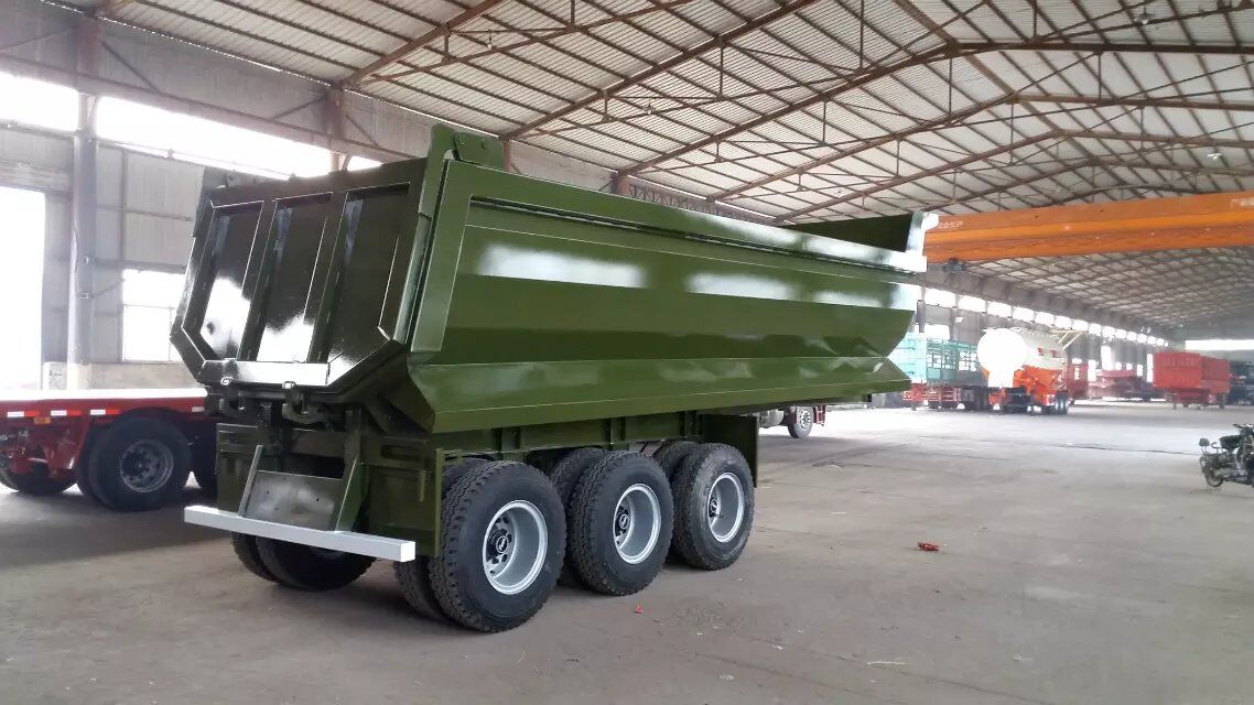 100 тонн двойных осей U-образный задний конец наклонитель нагрузчиков