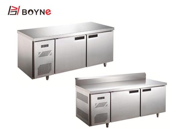 Commercial Undercounter Refrigerator Freezer 2 Door Self - Closing Energy Saving -12°C~-18°C