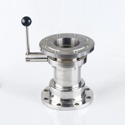 304 Sanitary Welding Butterfly Valve with Non-Negative Pressure Flange Standard Forged