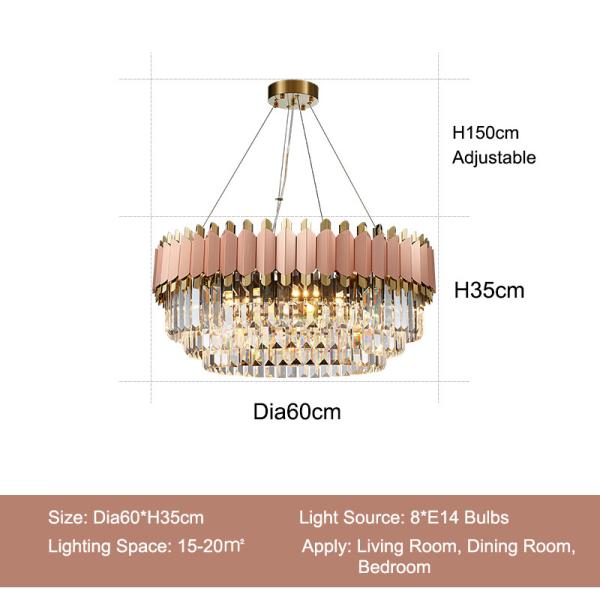 Luxury Led Crystal Chandelier For Living Dining Room Modern Home designer lamp（WH-CY-182）
