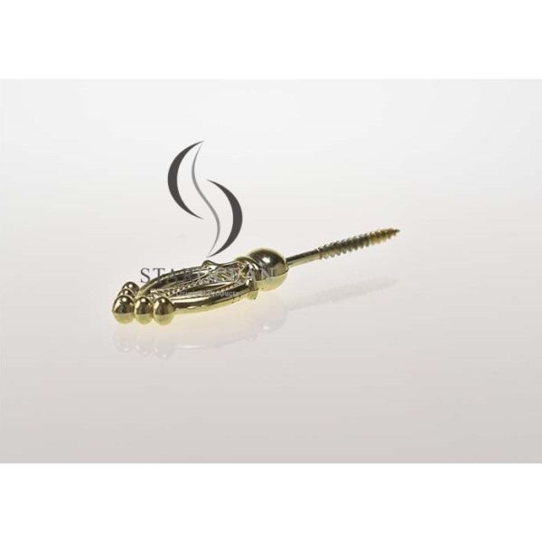 Parafusos de ataúd de plástico duro de oro accesorios funerarios ligero y duradero PS04