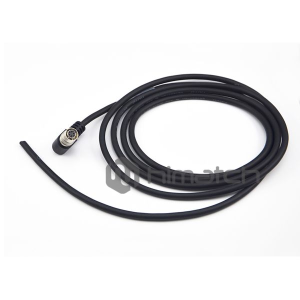 Hirose 12 Pin Male To Female Extension Cable With PVC / PUR Jacket UL Certified