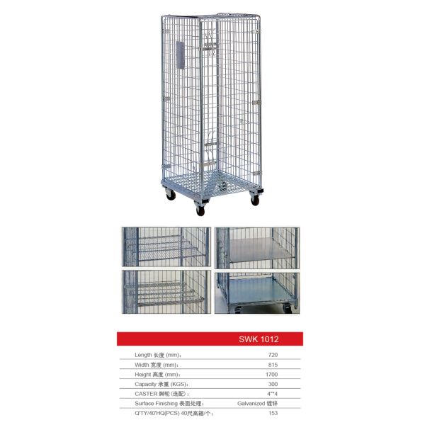 Torin SWK1012 Wholesale High-Quality Warehouse Heavy-Duty Goods Roll Cage Trolley Roll Cage Trolley